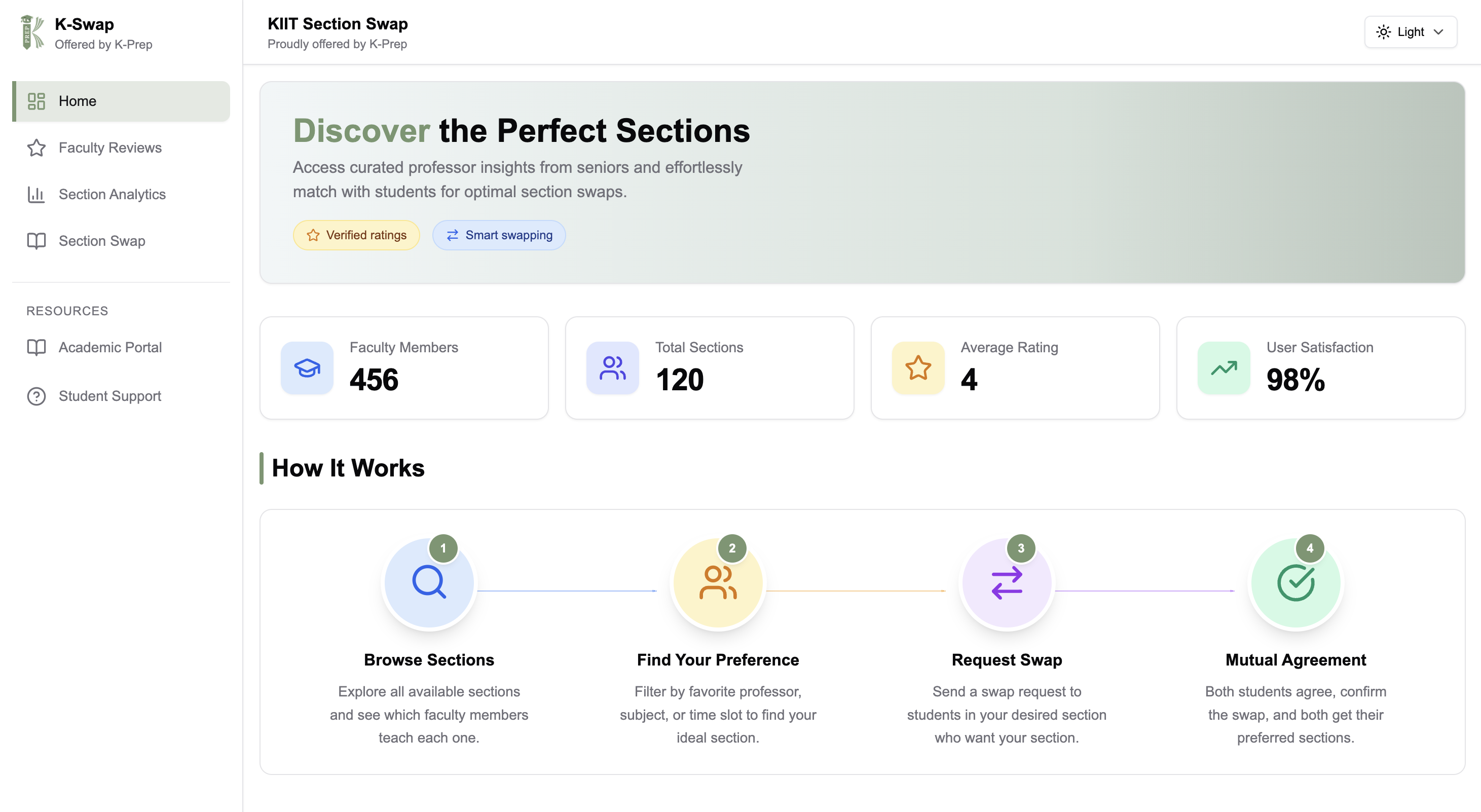 K-Swap Faculty Reviews — Browse verified reviews from KIIT seniors