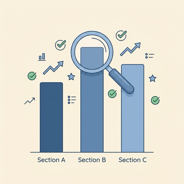 Section Analytics Comparison Dashboard